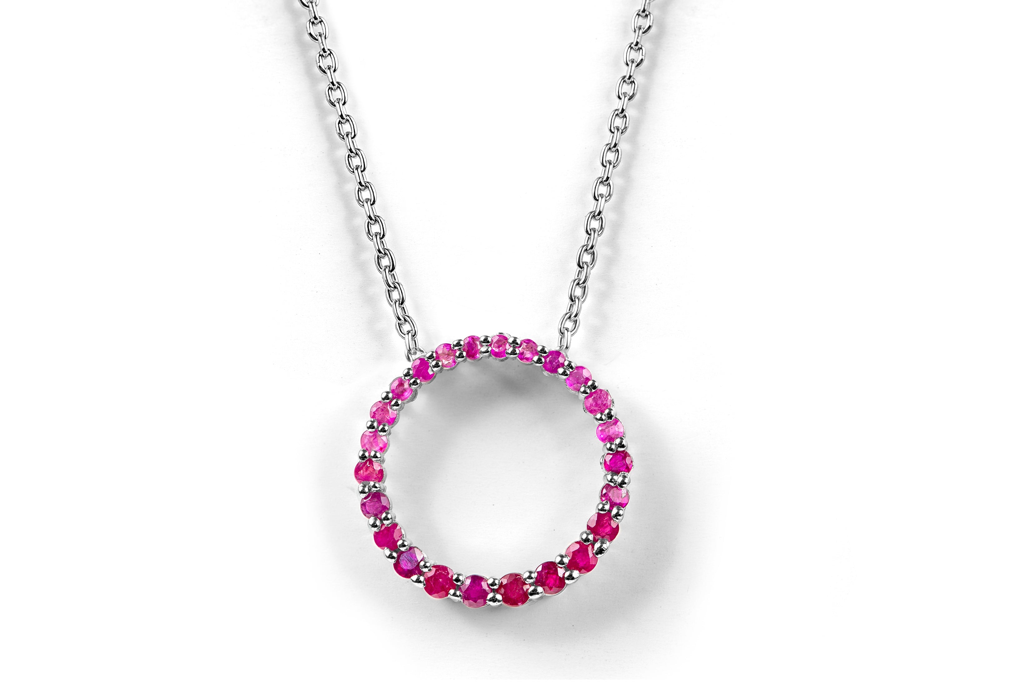 Hues Of Ruby Stone Necklace