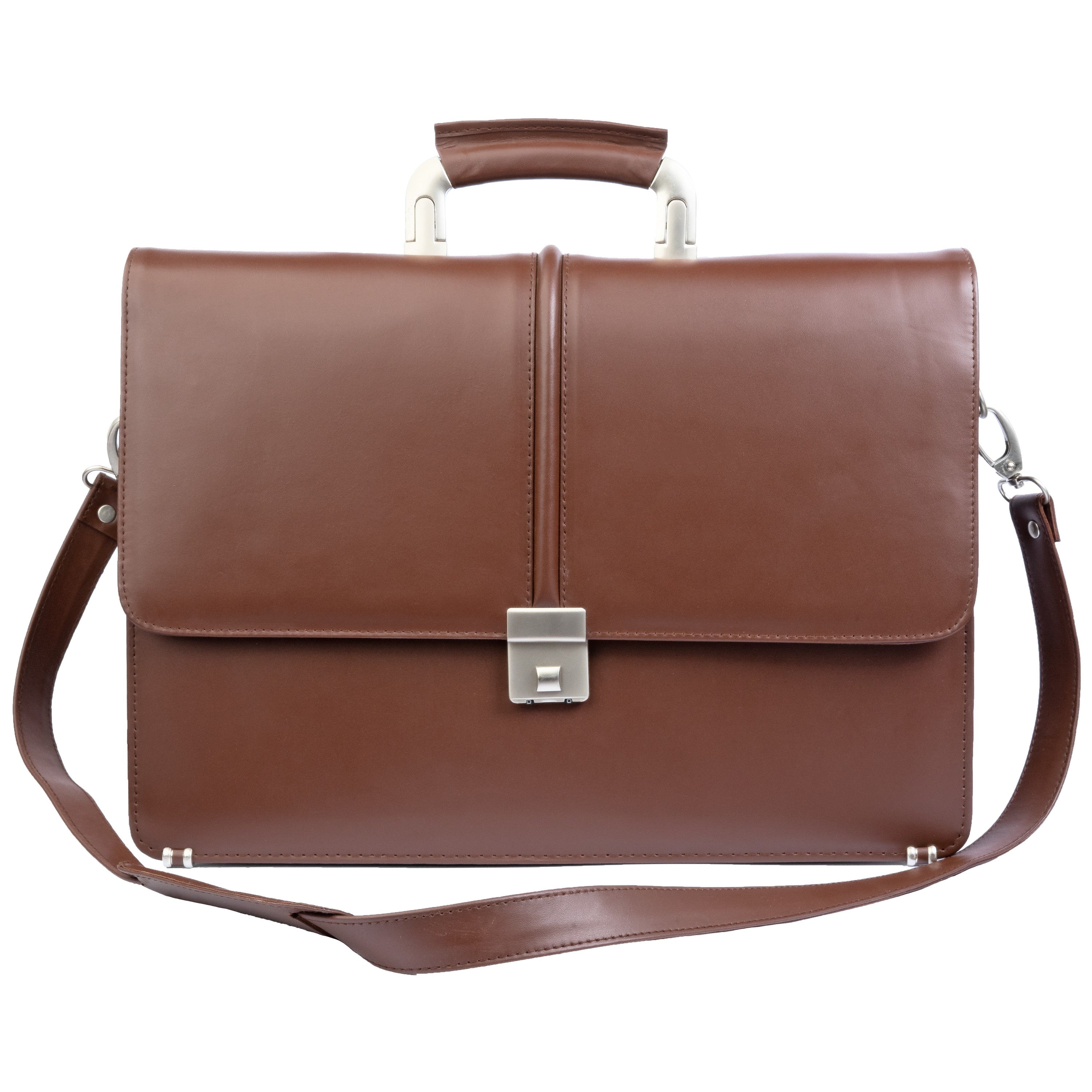 Modern Leather Office Bag with Lock