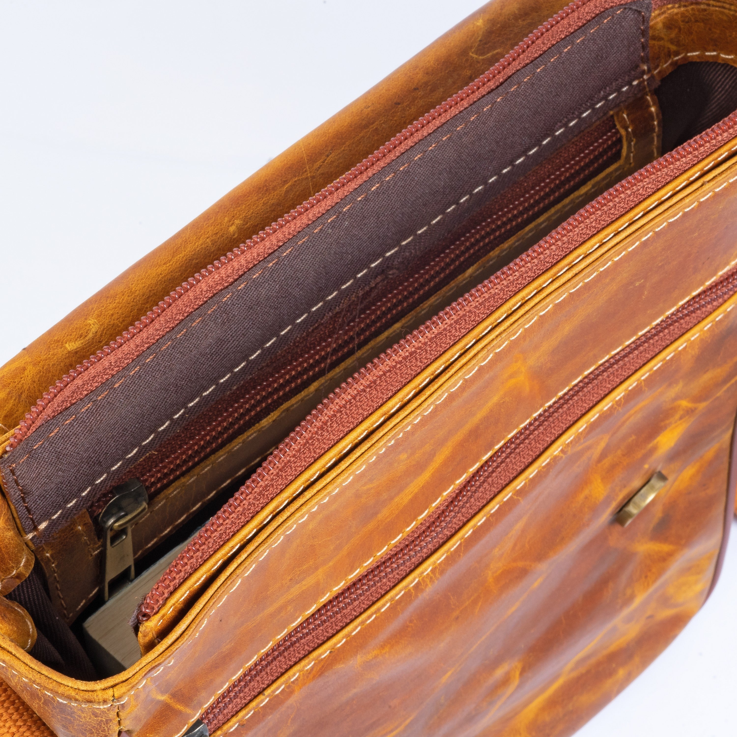 Vintage Leather Crossbody Bag