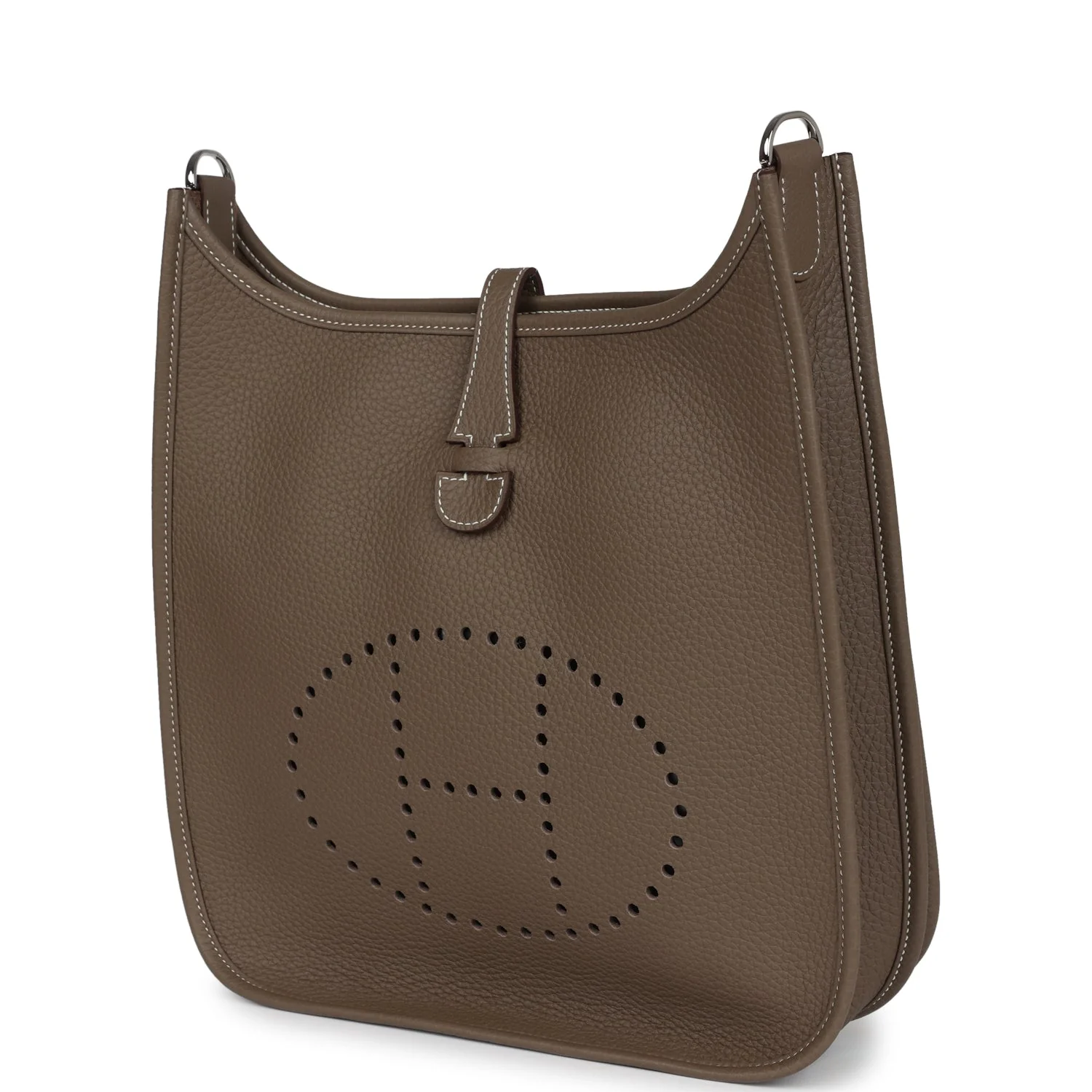 Hermès Evelyne III PM Etoupe Clemence Palladium Hardware