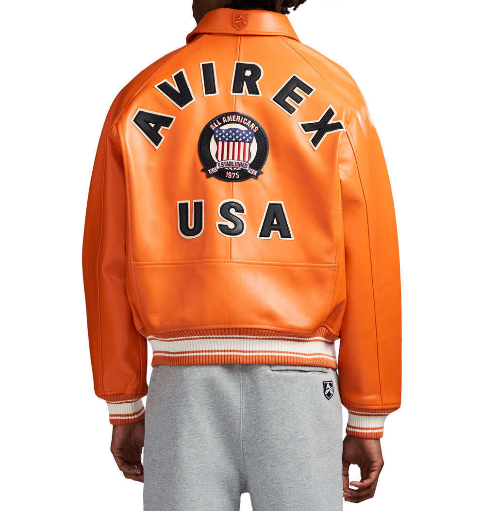 Avirex Icon Jacket Safety Orange