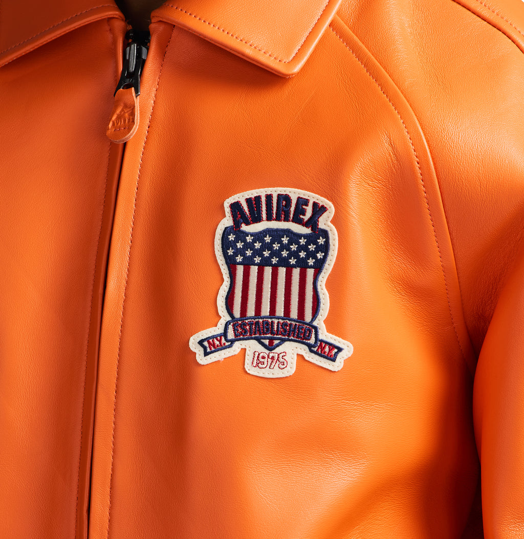 Avirex Icon Jacket Safety Orange