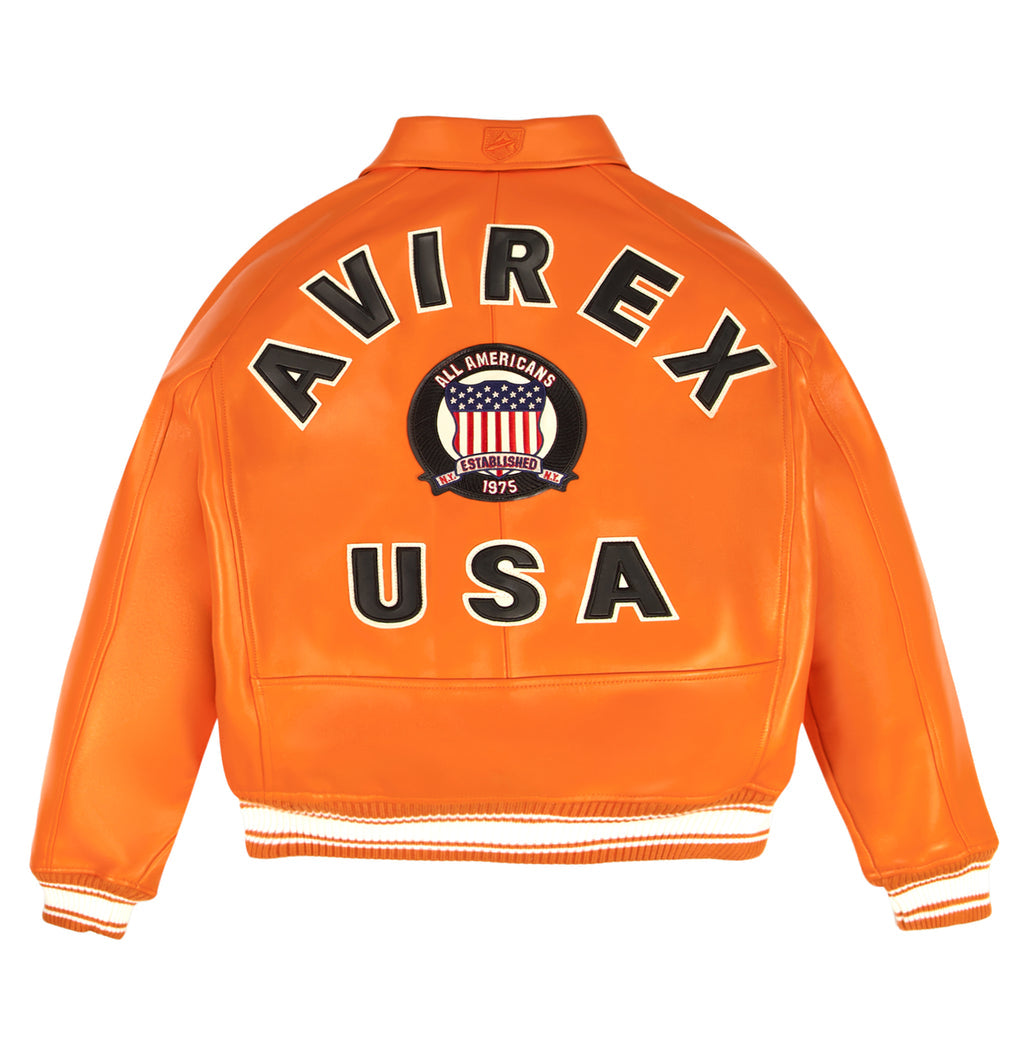 Avirex Icon Jacket Safety Orange