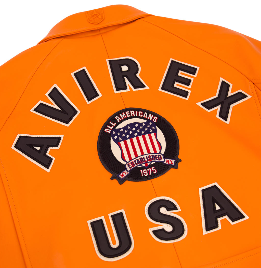 Avirex Icon Jacket Safety Orange