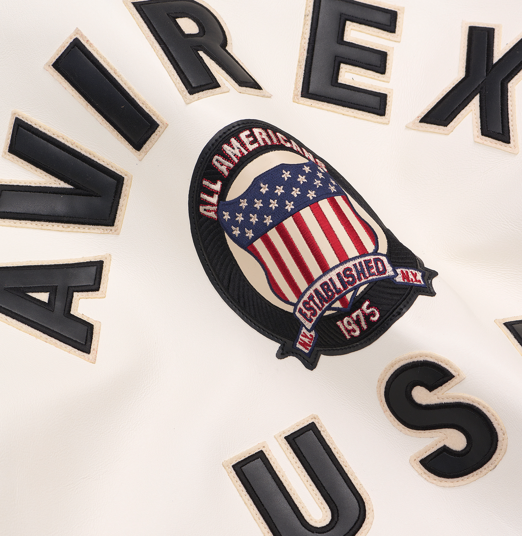 Avirex Cropped Icon Jacket Snow White