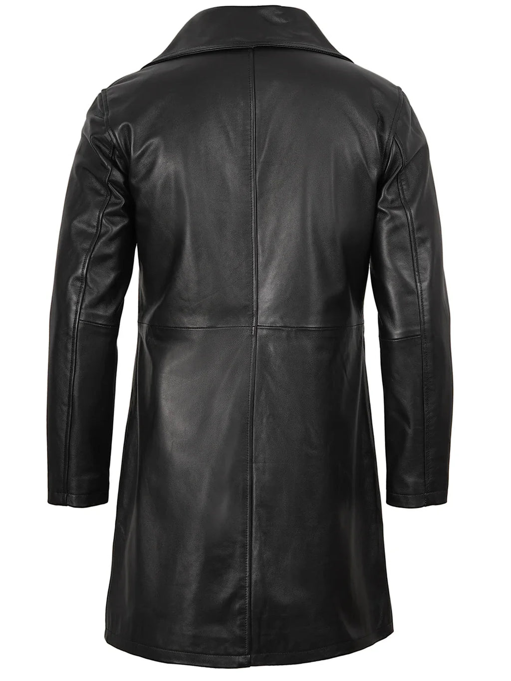Jackson Men's Black 3/4 Length Real Leather Car Coat