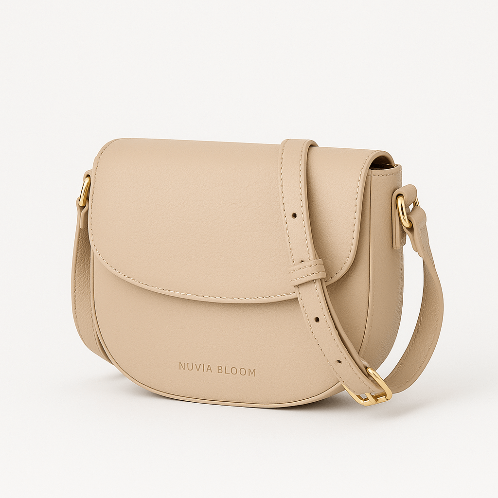 Nuvia Bloom Liora Mini Crossbody Bag for Women – Pebbled Leather