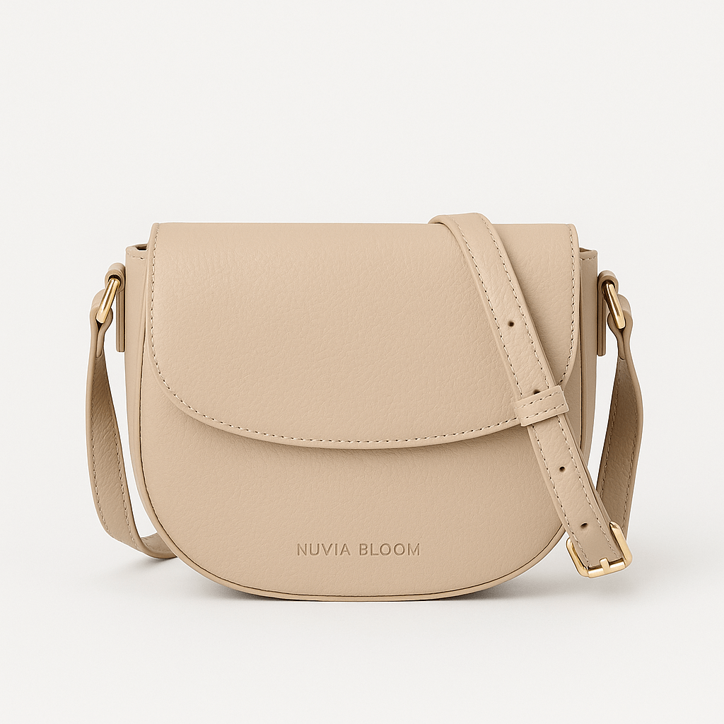 Nuvia Bloom Liora Mini Crossbody Bag for Women – Pebbled Leather