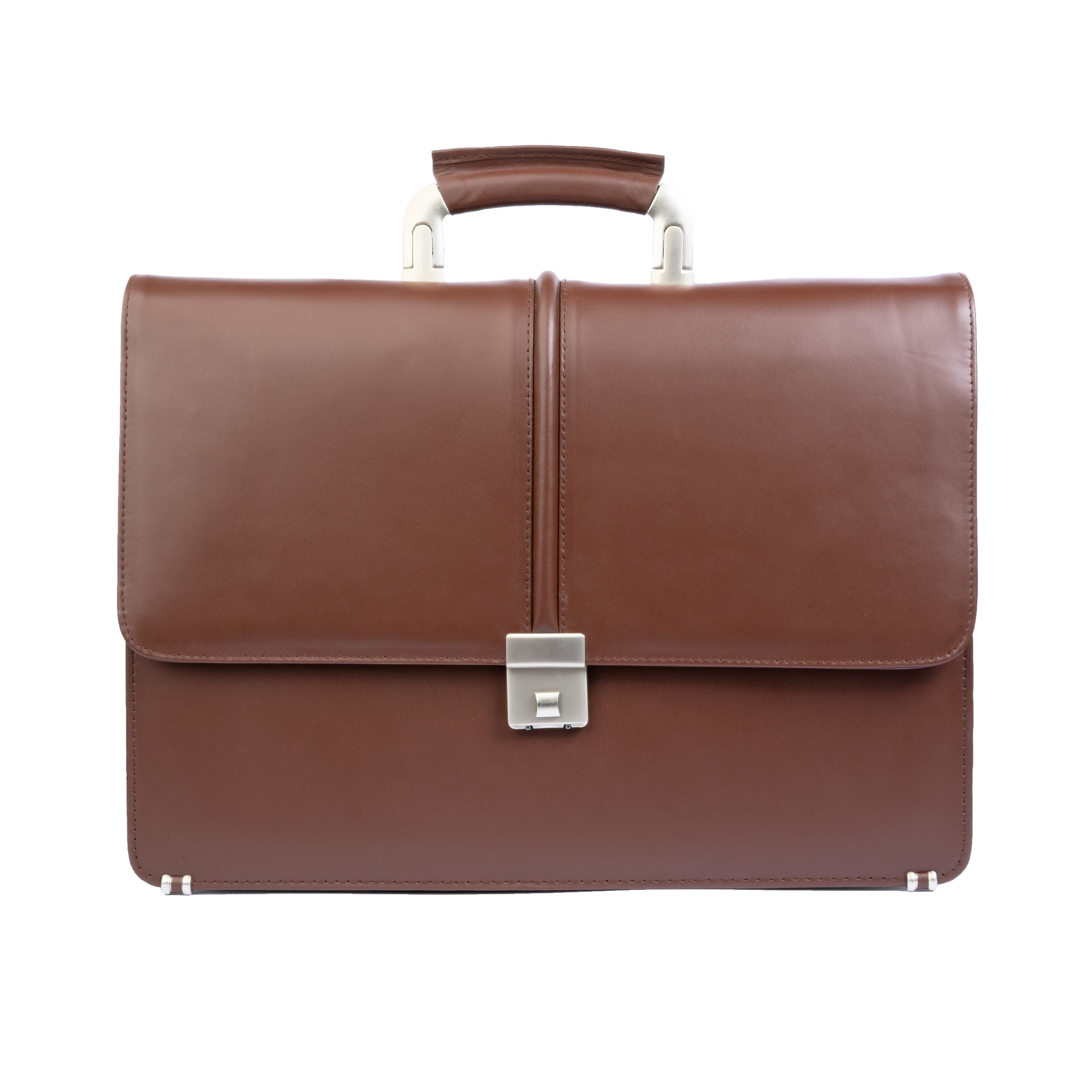 Modern Leather Office Bag with Lock