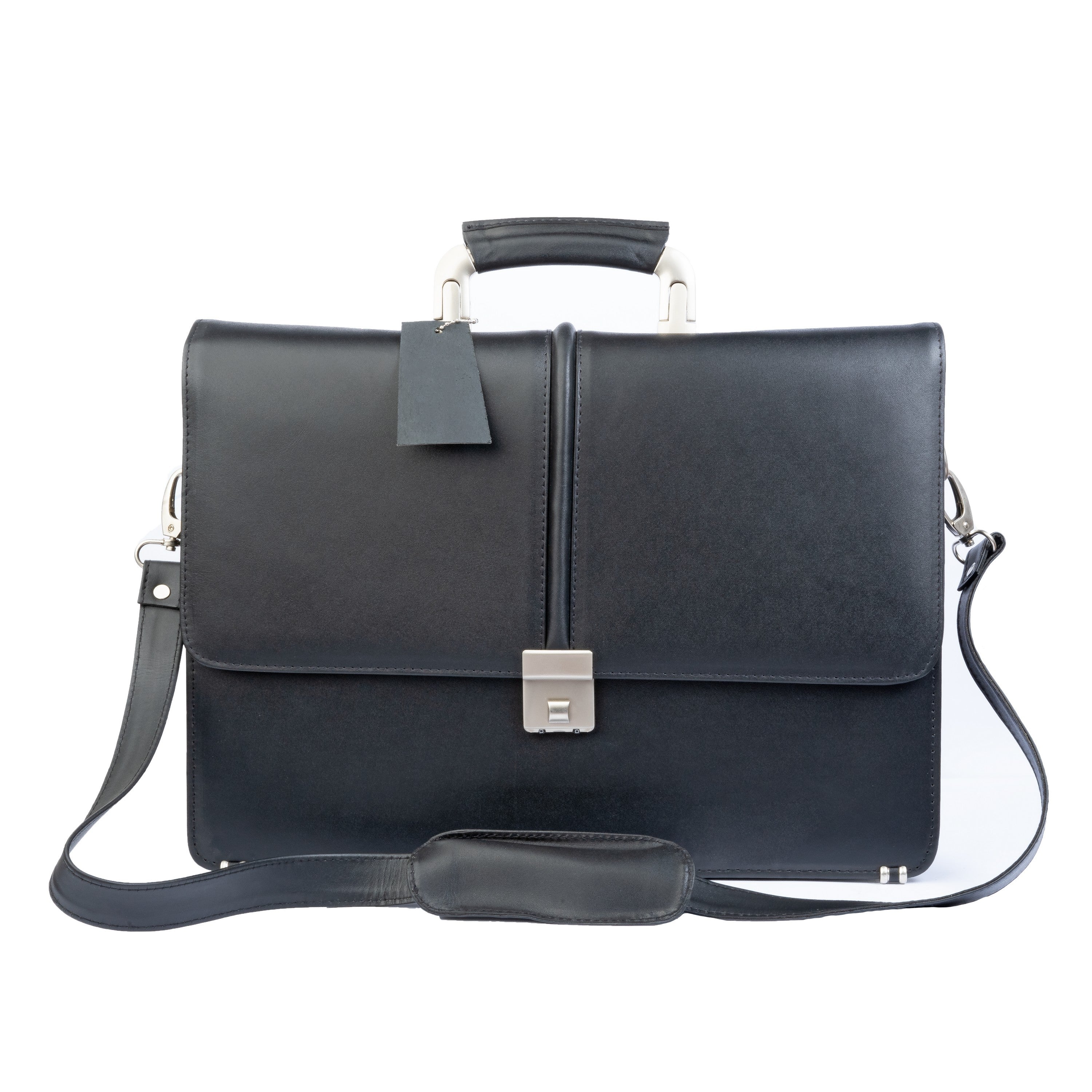 Modern Leather Office Bag With Lock