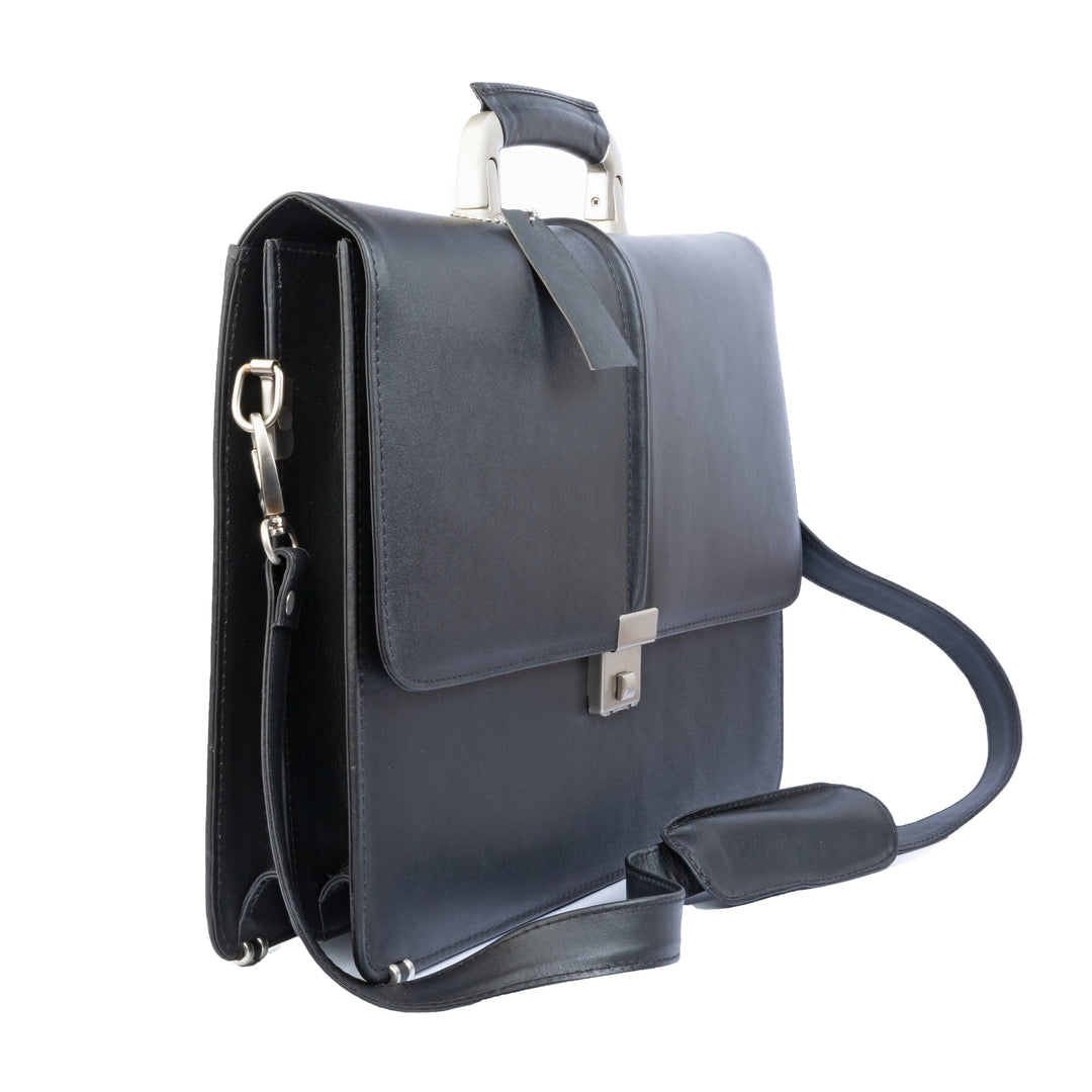 Modern Leather Office Bag With Lock