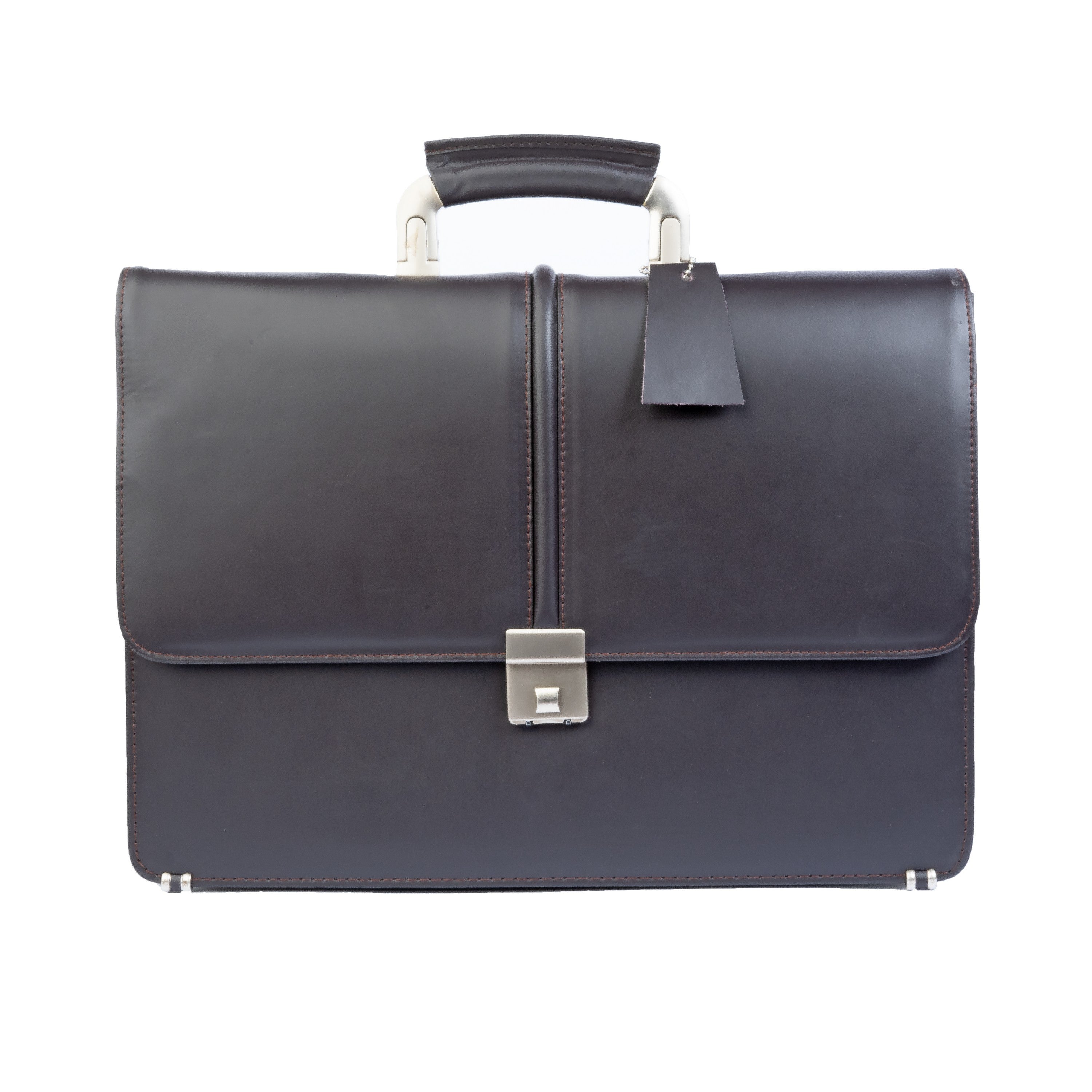 Modern Leather Office Bag With Lock