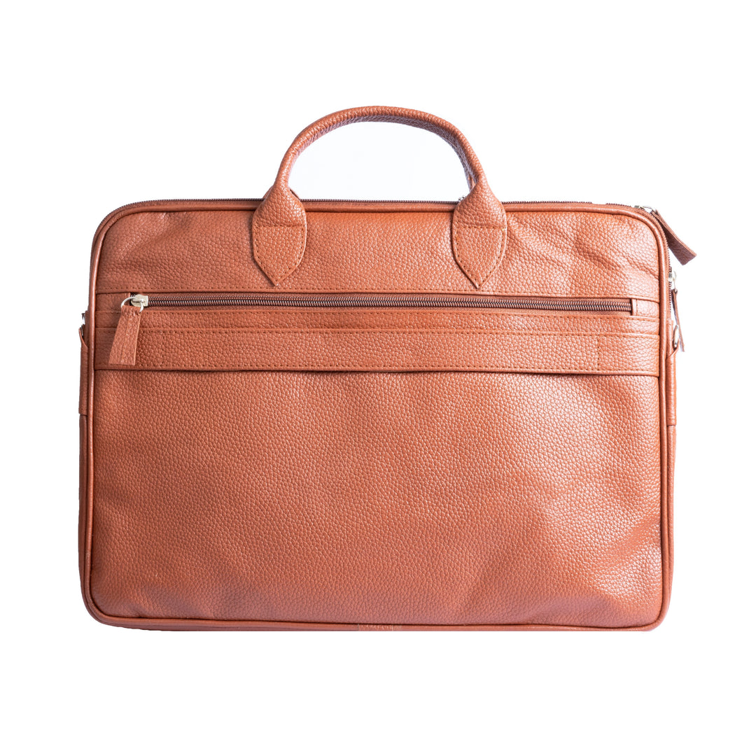 Vintage Midnight Leather Laptop Bag