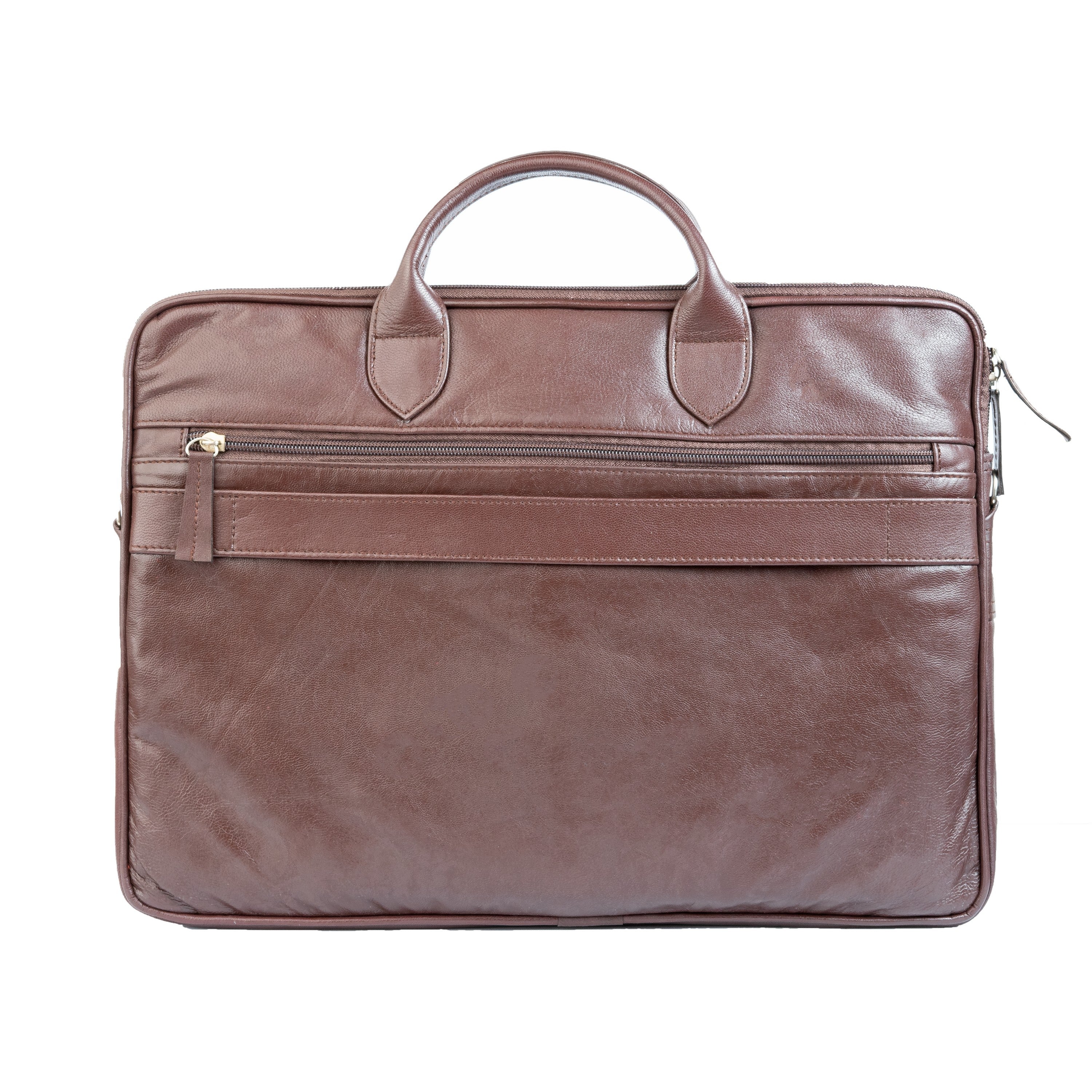Vintage Midnight Leather Laptop Bag