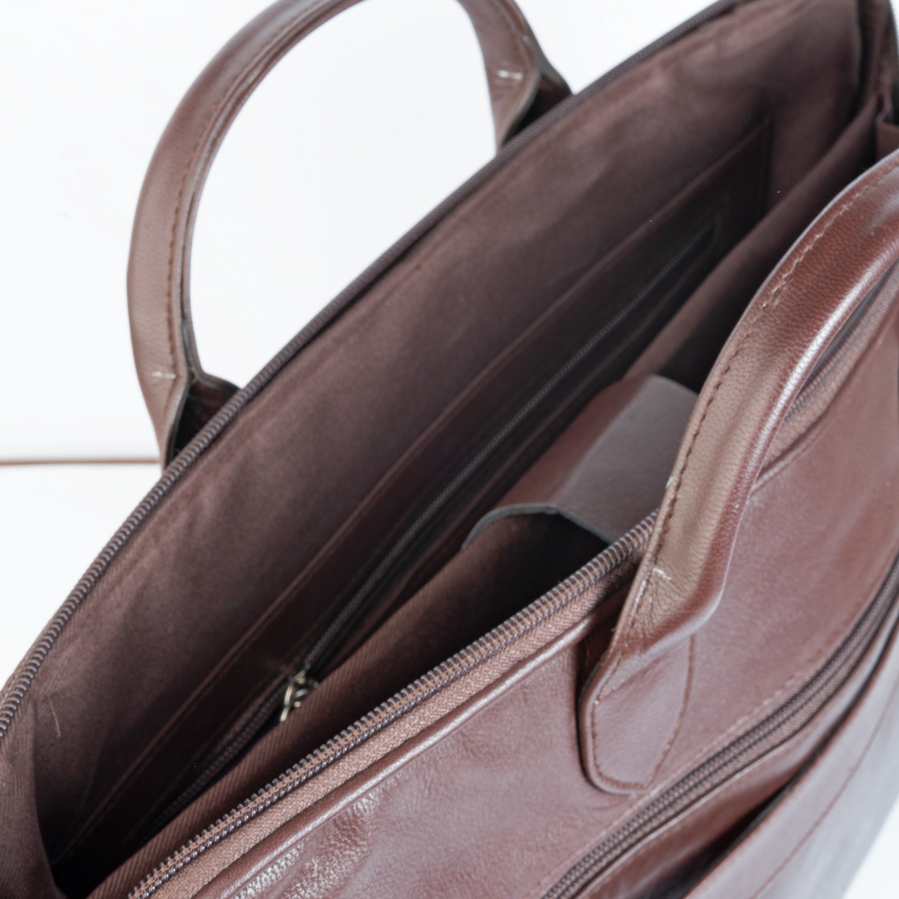 Vintage Midnight Leather Laptop Bag