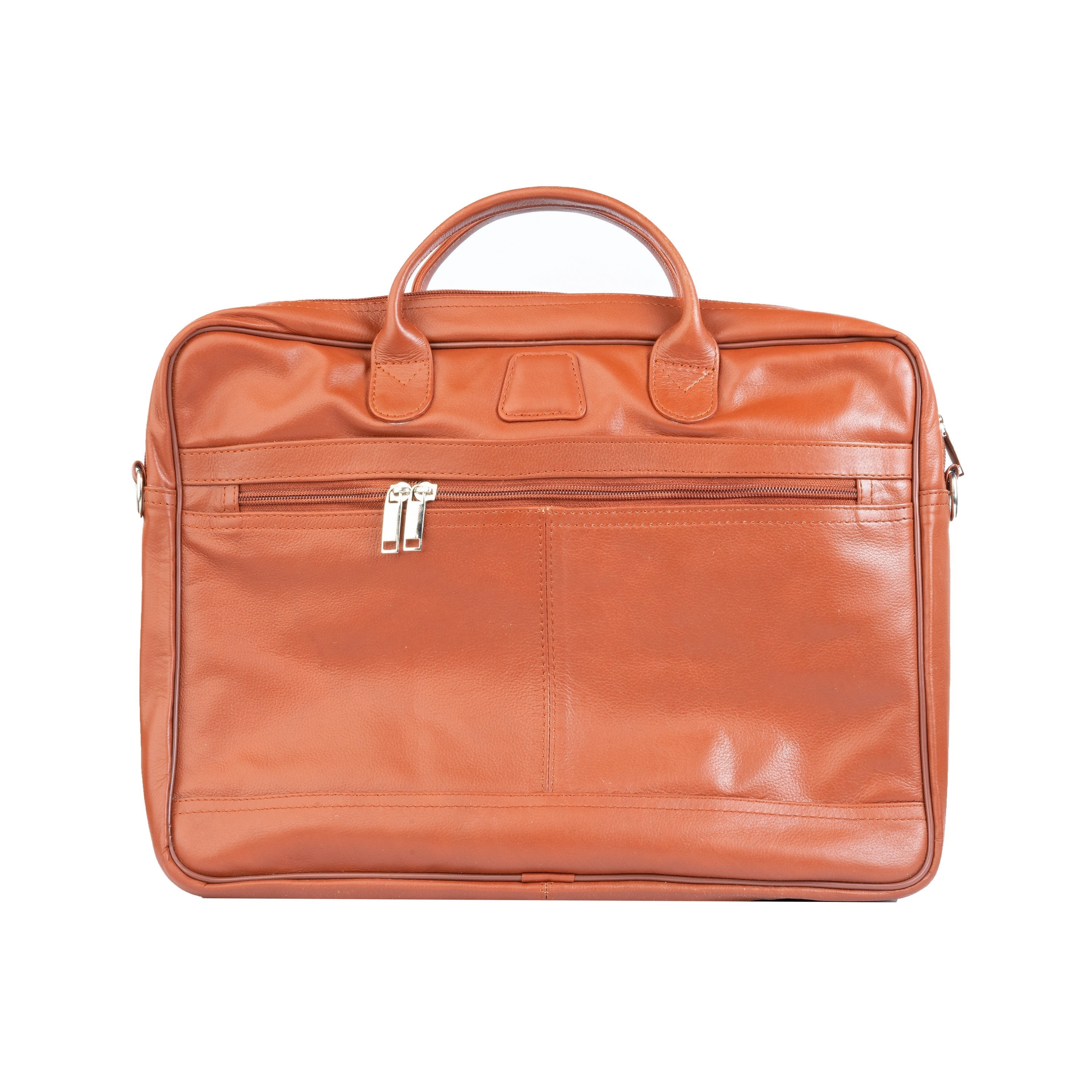 Slim Leather Office Bag For Laptop