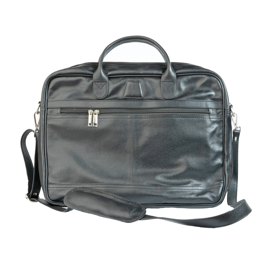 Slim Leather Office Bag For Laptop