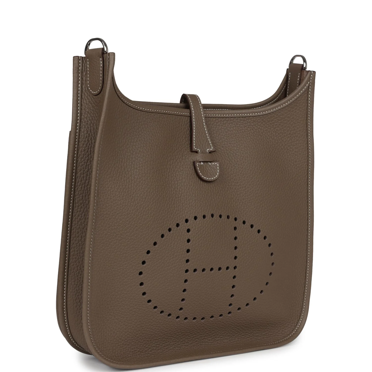 Hermès Evelyne III PM Etoupe Clemence Palladium Hardware