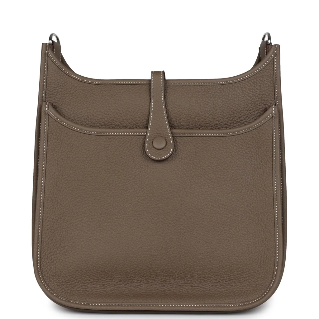 Hermès Evelyne III PM Etoupe Clemence Palladium Hardware