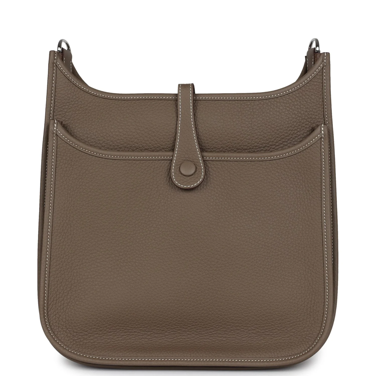 Hermès Evelyne III PM Etoupe Clemence Palladium Hardware