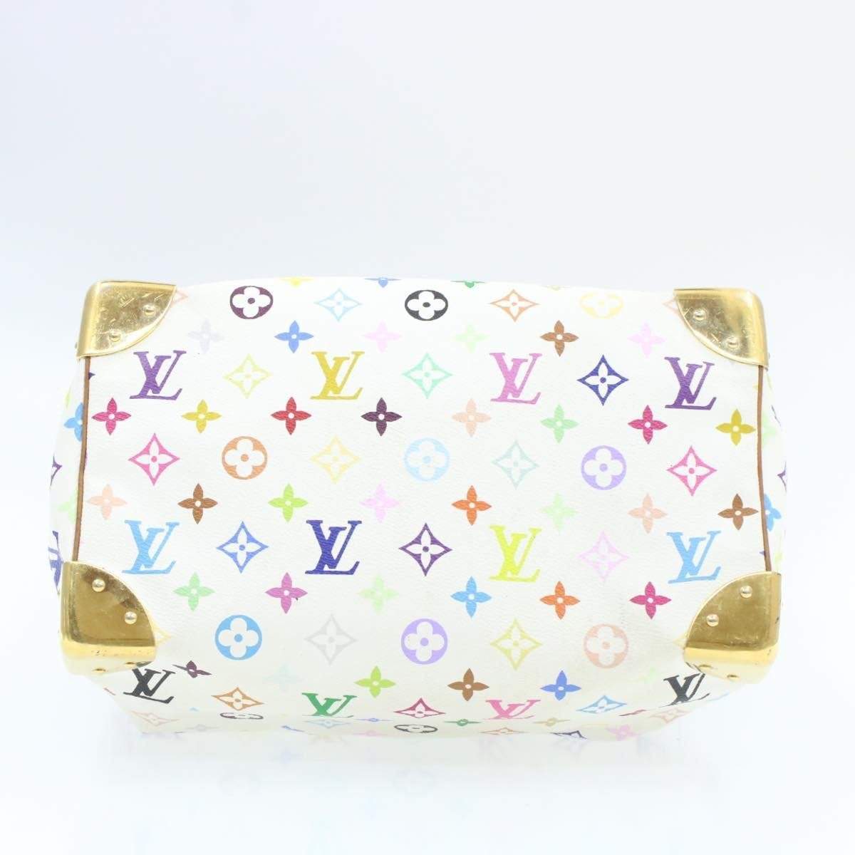 LOUIS VUITTON Monogram Murakami White Speedy 30 Hand Bag SP0013